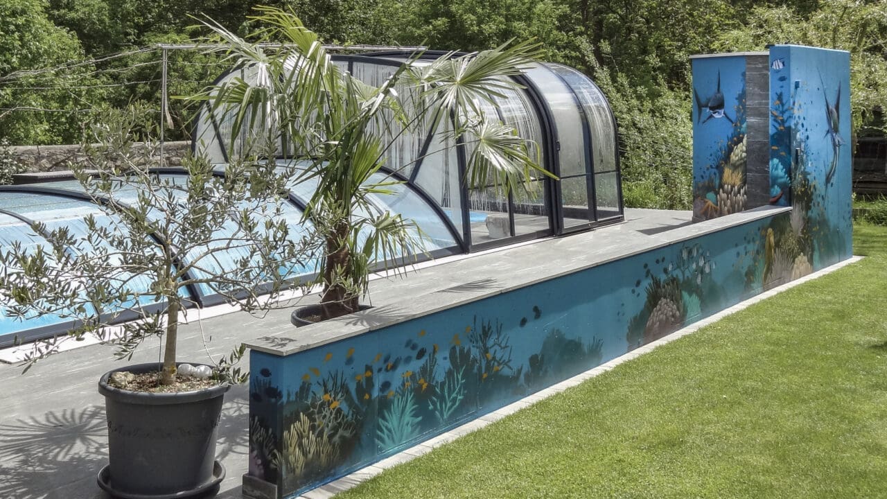 Riff Trennwand Pool