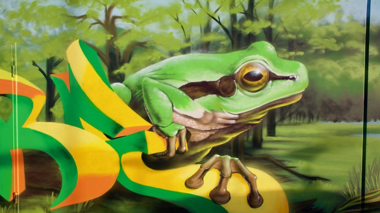 Graffiti in der Au Frosch