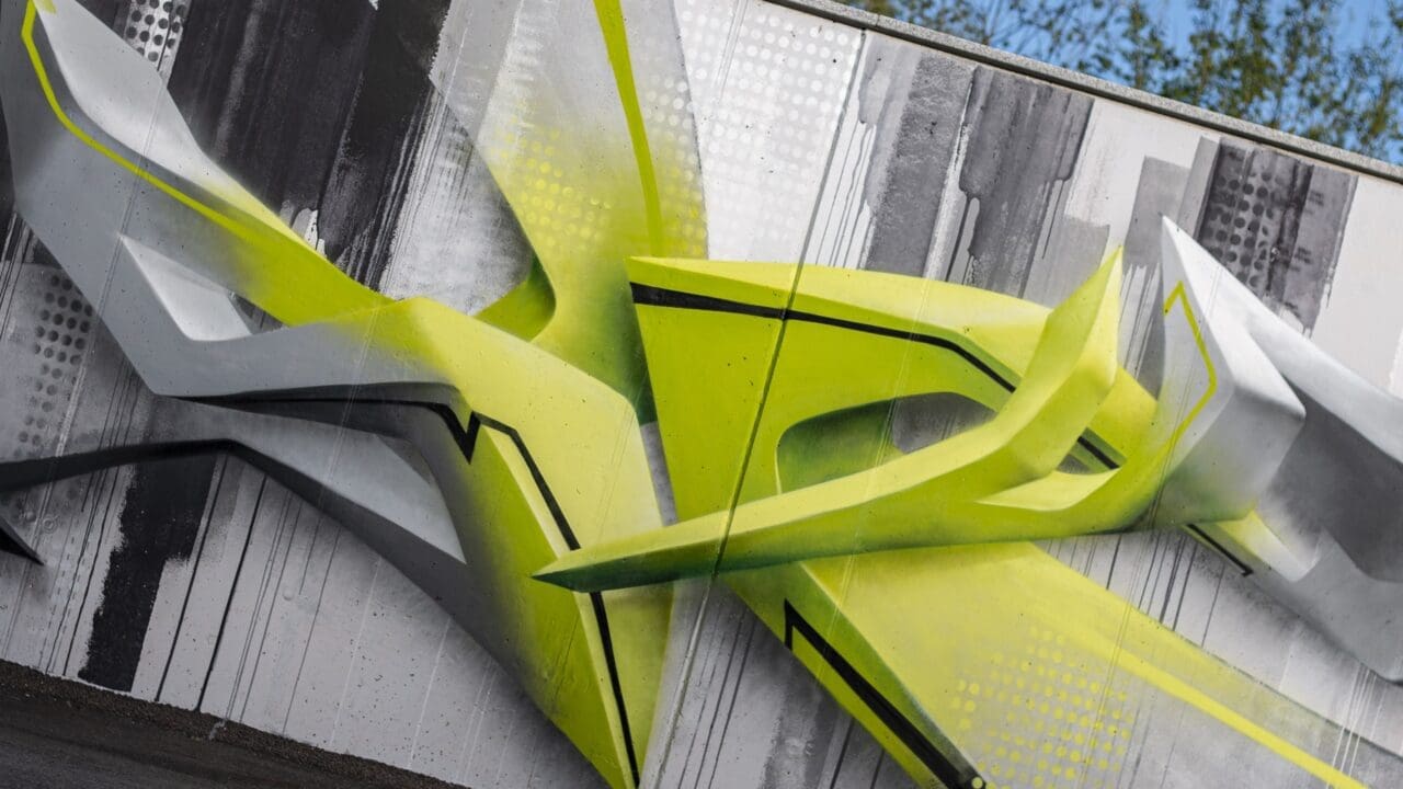 3D Graffiti Protecion Wall Hochwasserschutz