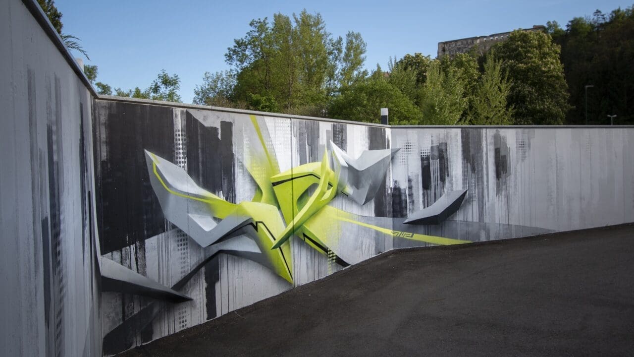 3D Graffiti green