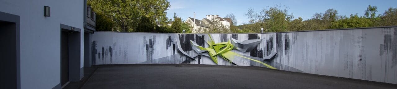 3D Graffiti green