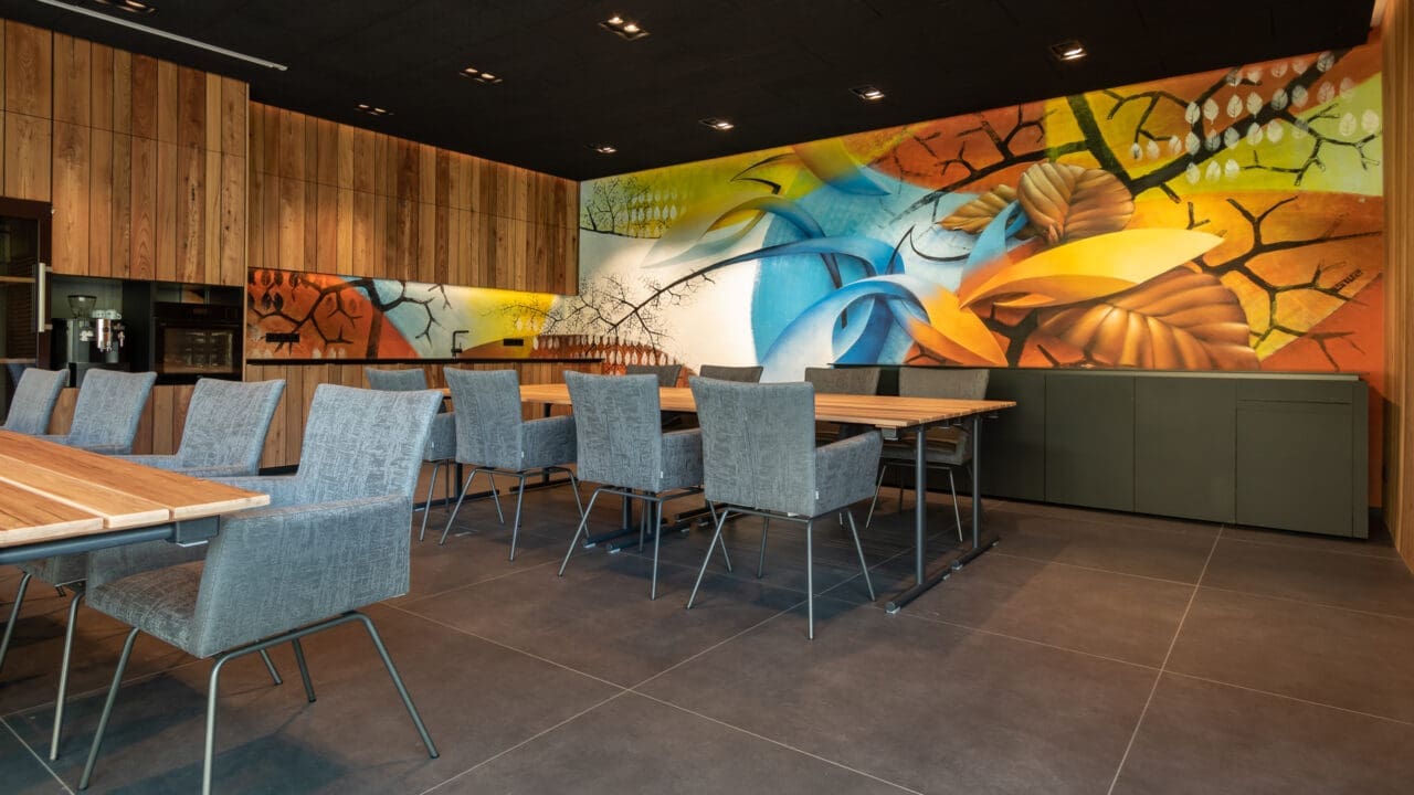 Lengbachhof Graffiti Seminarraum Interieur Design