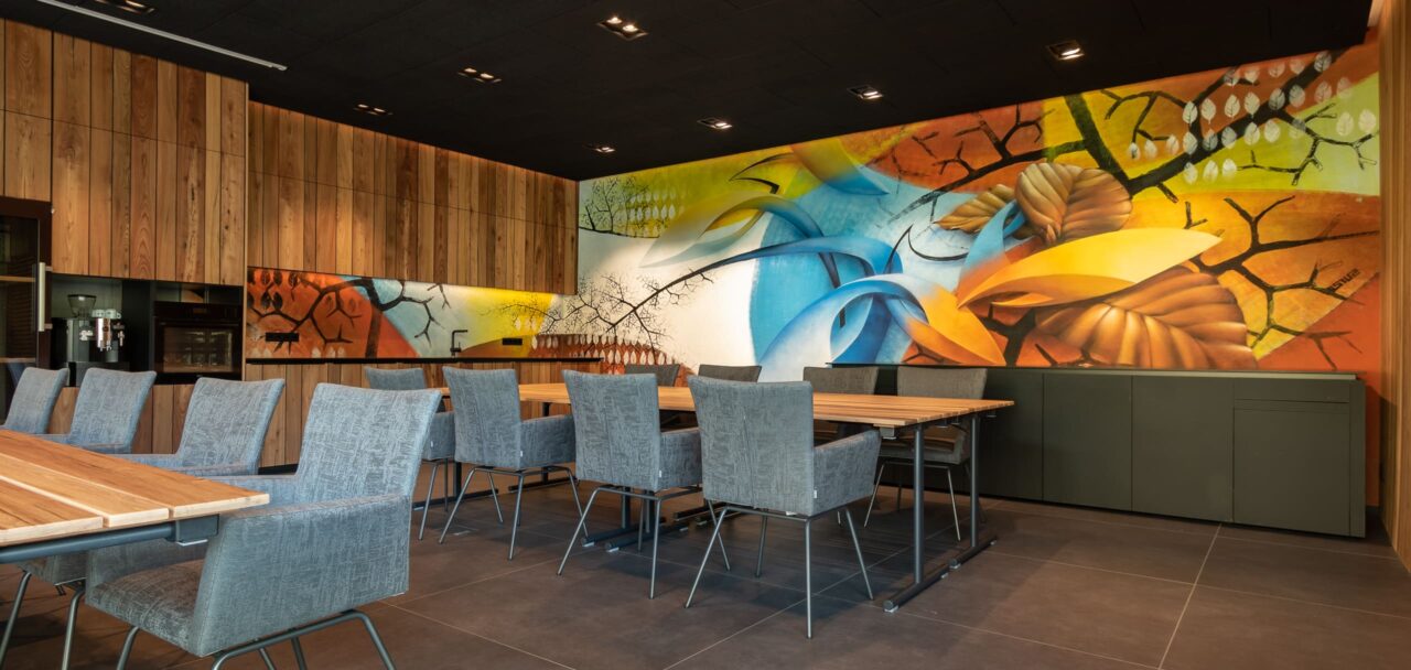 Lengbachhof Graffiti Seminarraum Interieur Design