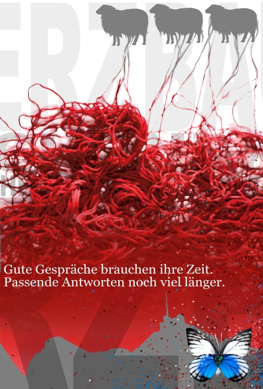 Buchillustration mit Zitat