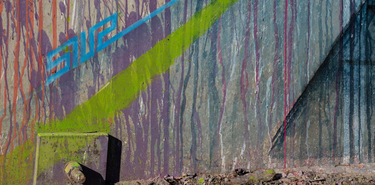 Graffiti auf Silo