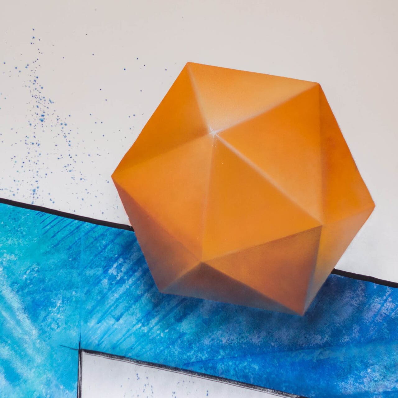 Foyer mit Wandkunstwerk