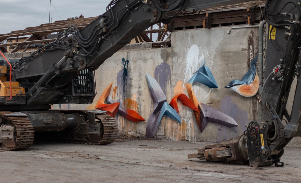 Vogel Graffiti Verlassene Orte