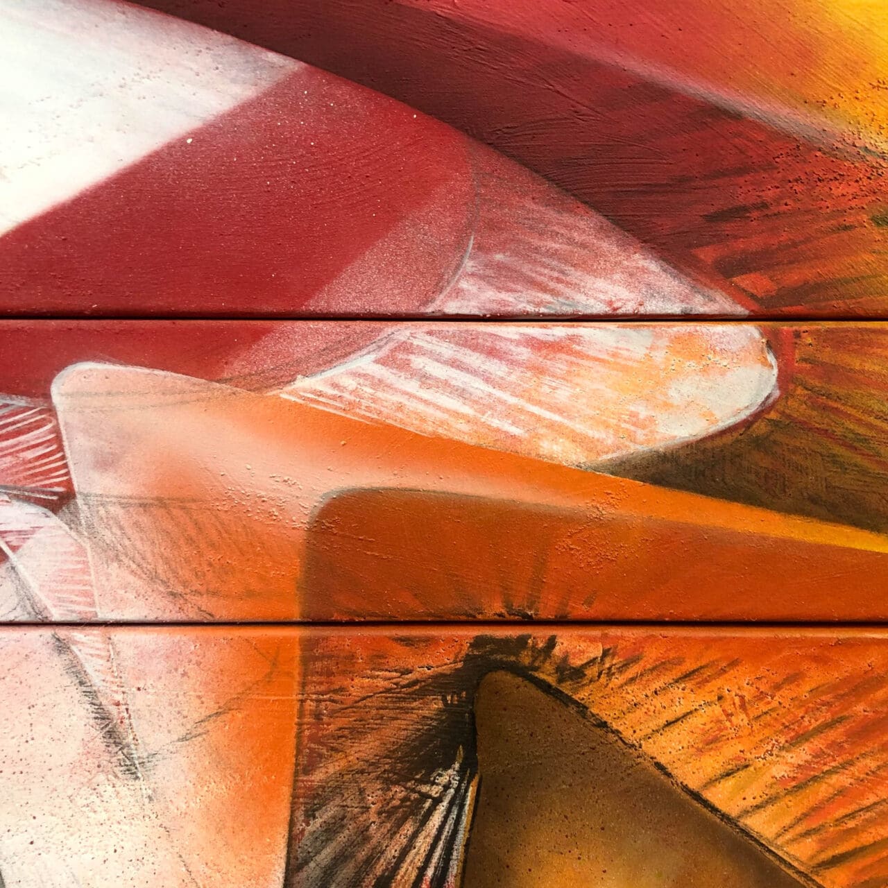 3DGraffiti auf 3 Keilrahmen