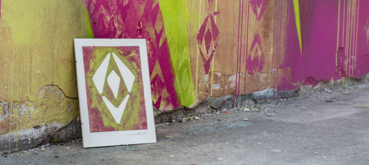modernist wallpaper pattern graffiti