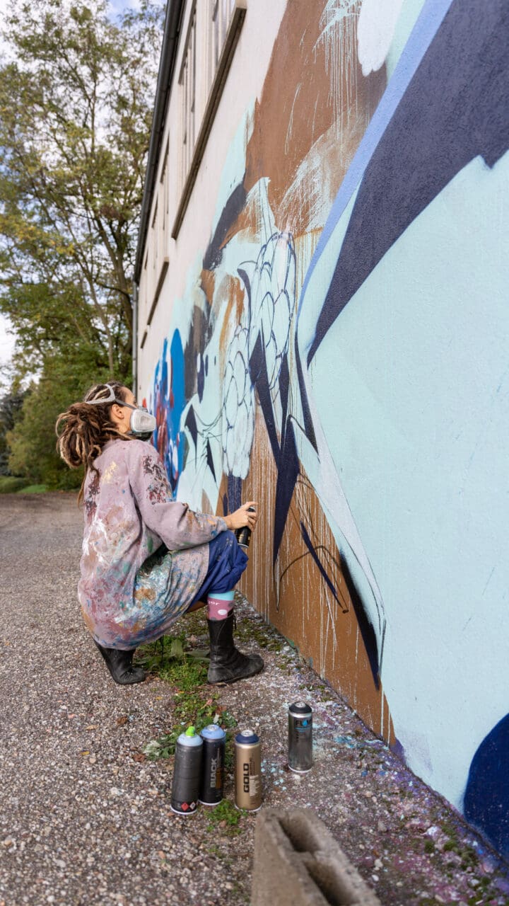 Artist at work Graffiti Fine Art Print Brombeer