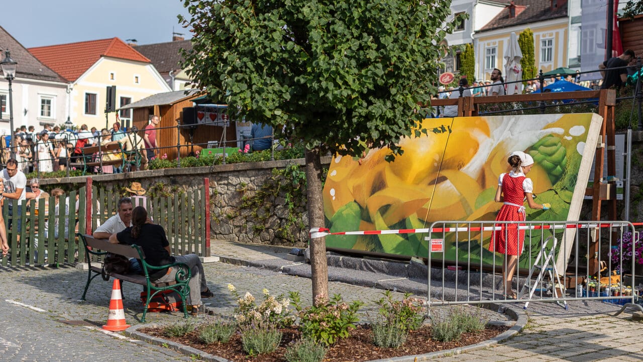Weitra Bierkirtag 2014 Live-Graffiti