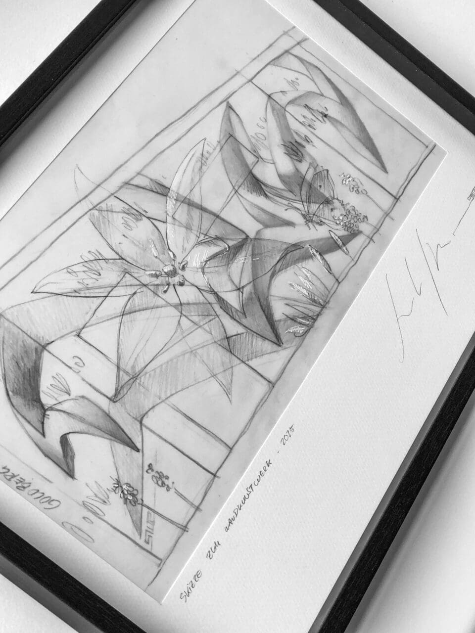 Skizze zum Wandkunstwerk