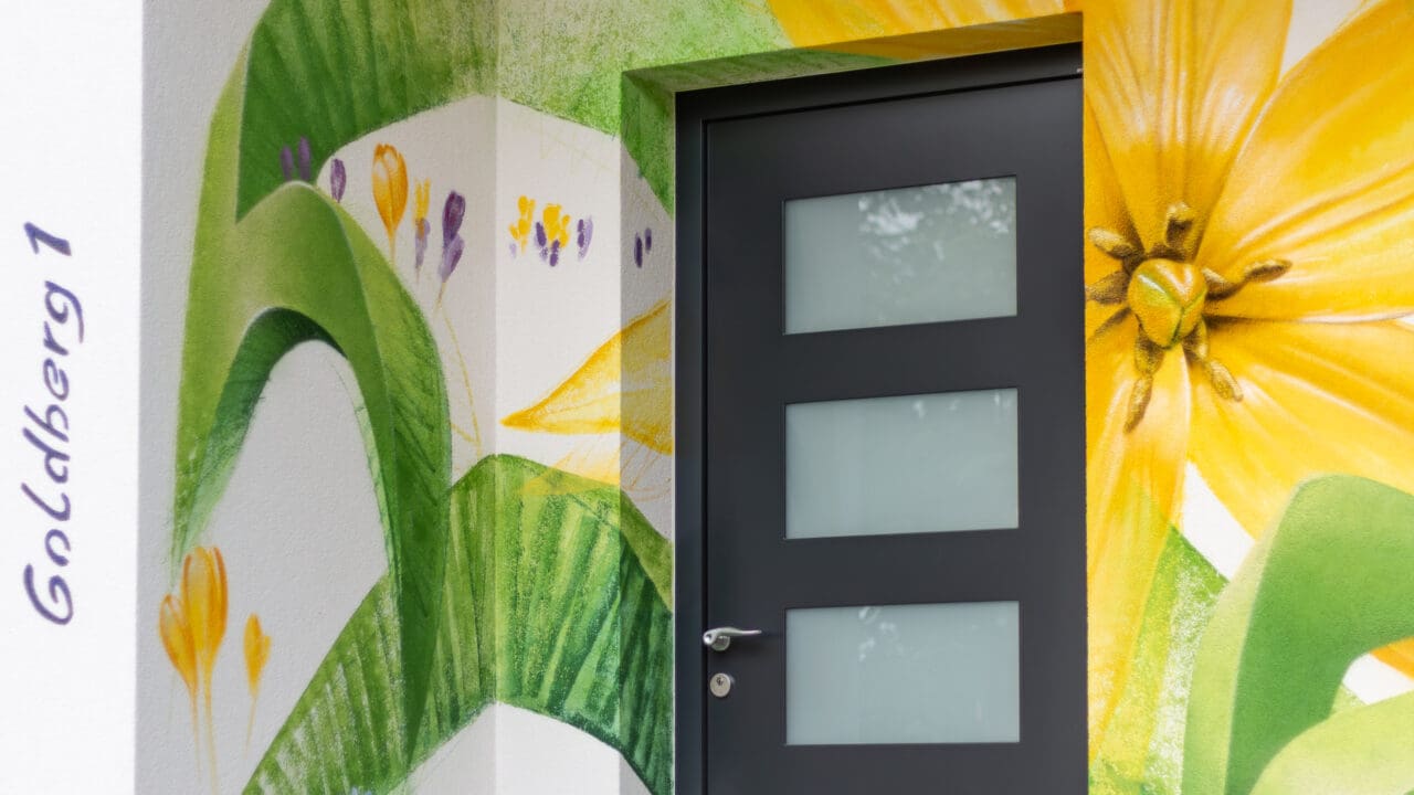 Detail Wandkunstwerk Frühling