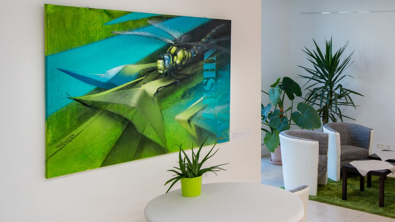 Kunst mieten Libelle