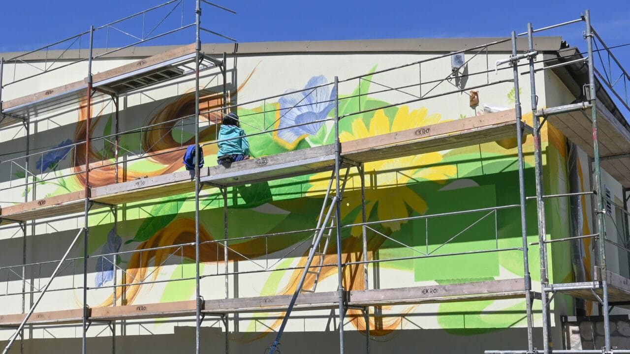 Neue Firmenfassade