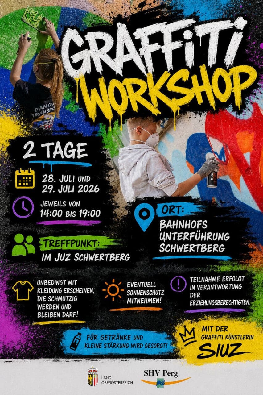 Graffiti Workshop Schwertberg Flyer