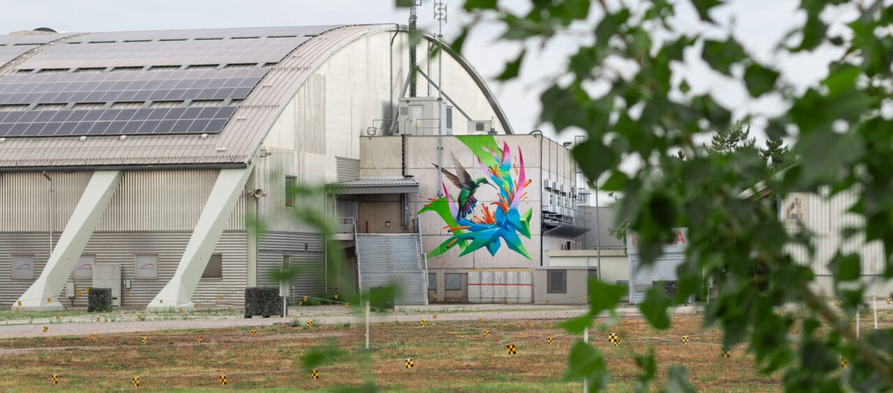 Mural Kolibri Eventlocation Arena Nova