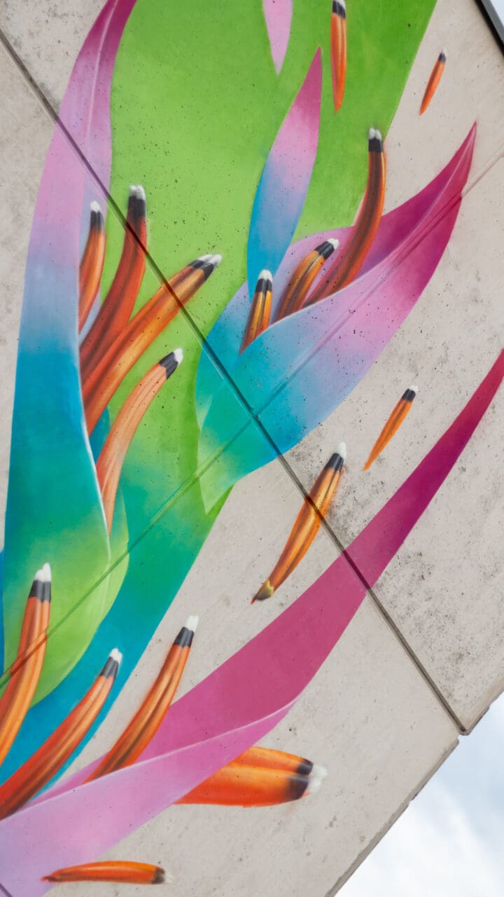 Detail Mural Kolibri Flowers Eventlocation